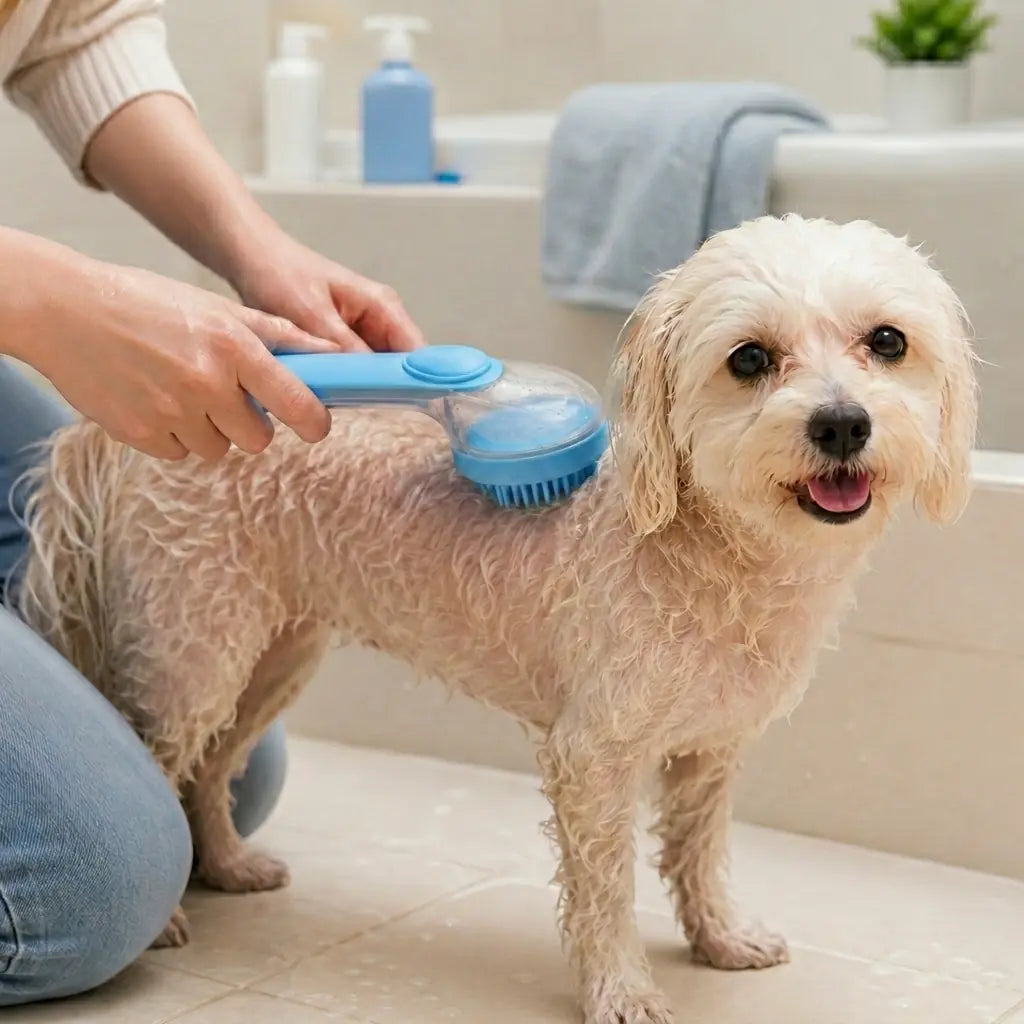 Furavora Bath Shampoo Brush — Bath brush blue