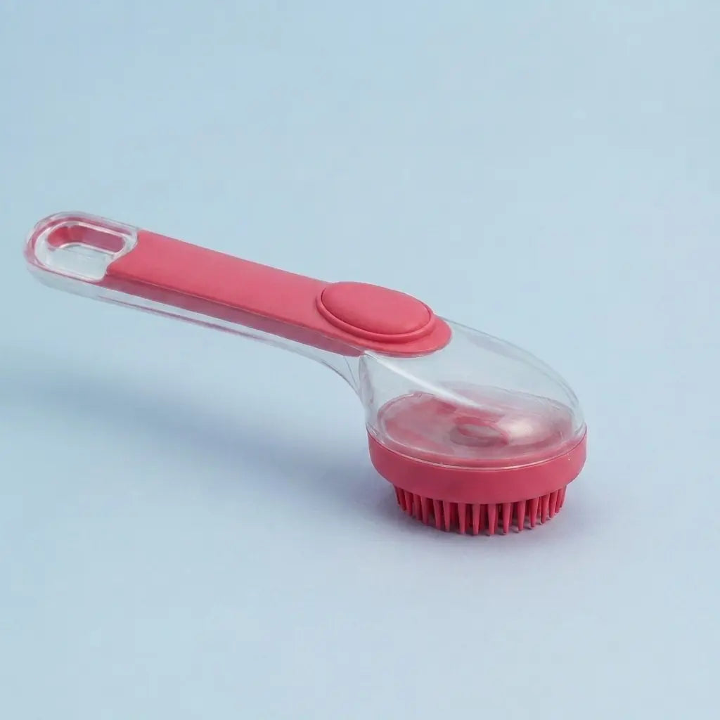 Furavora Bath Shampoo Brush — Bath brush rose red