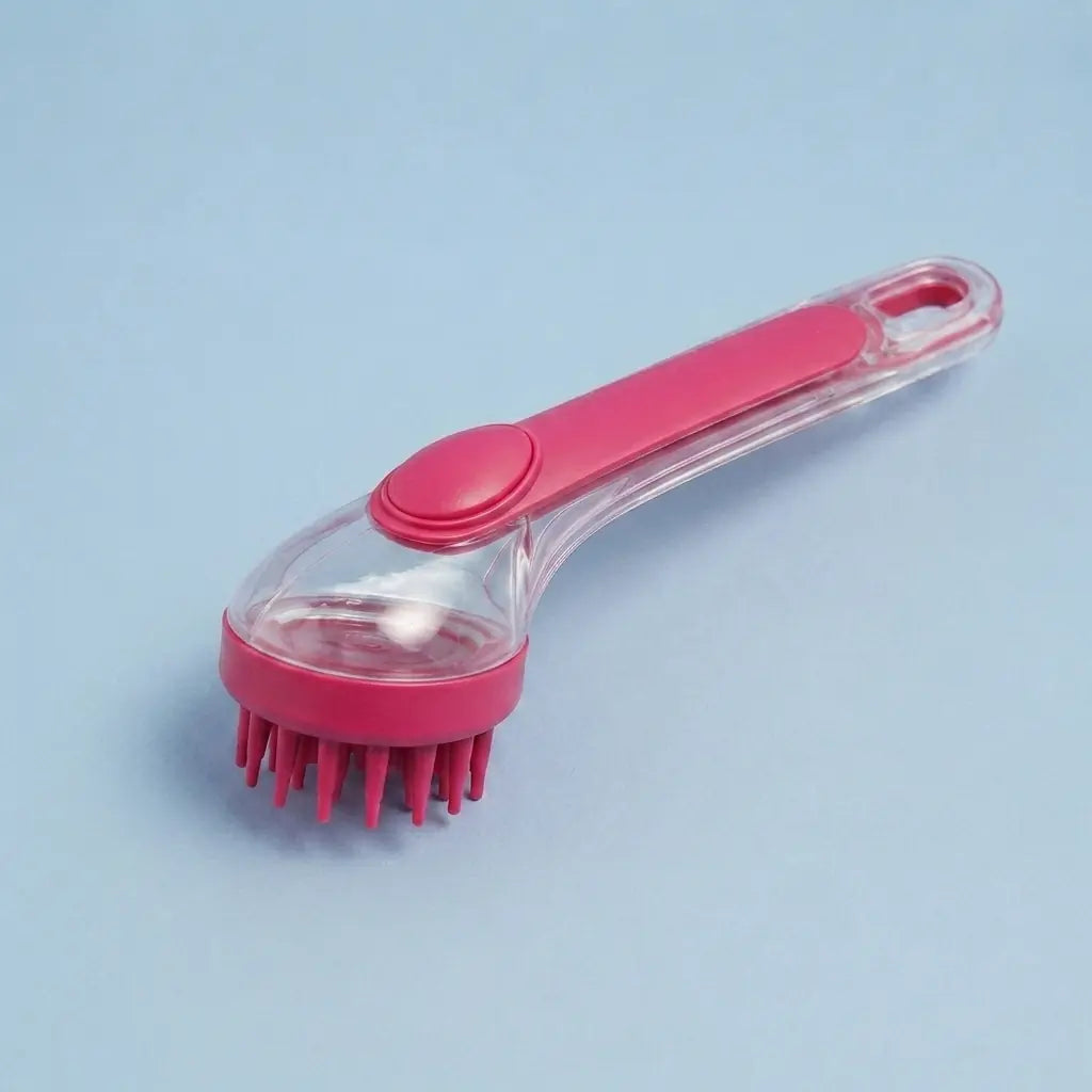 Furavora Bath Shampoo Brush — Shampoo brush rose red