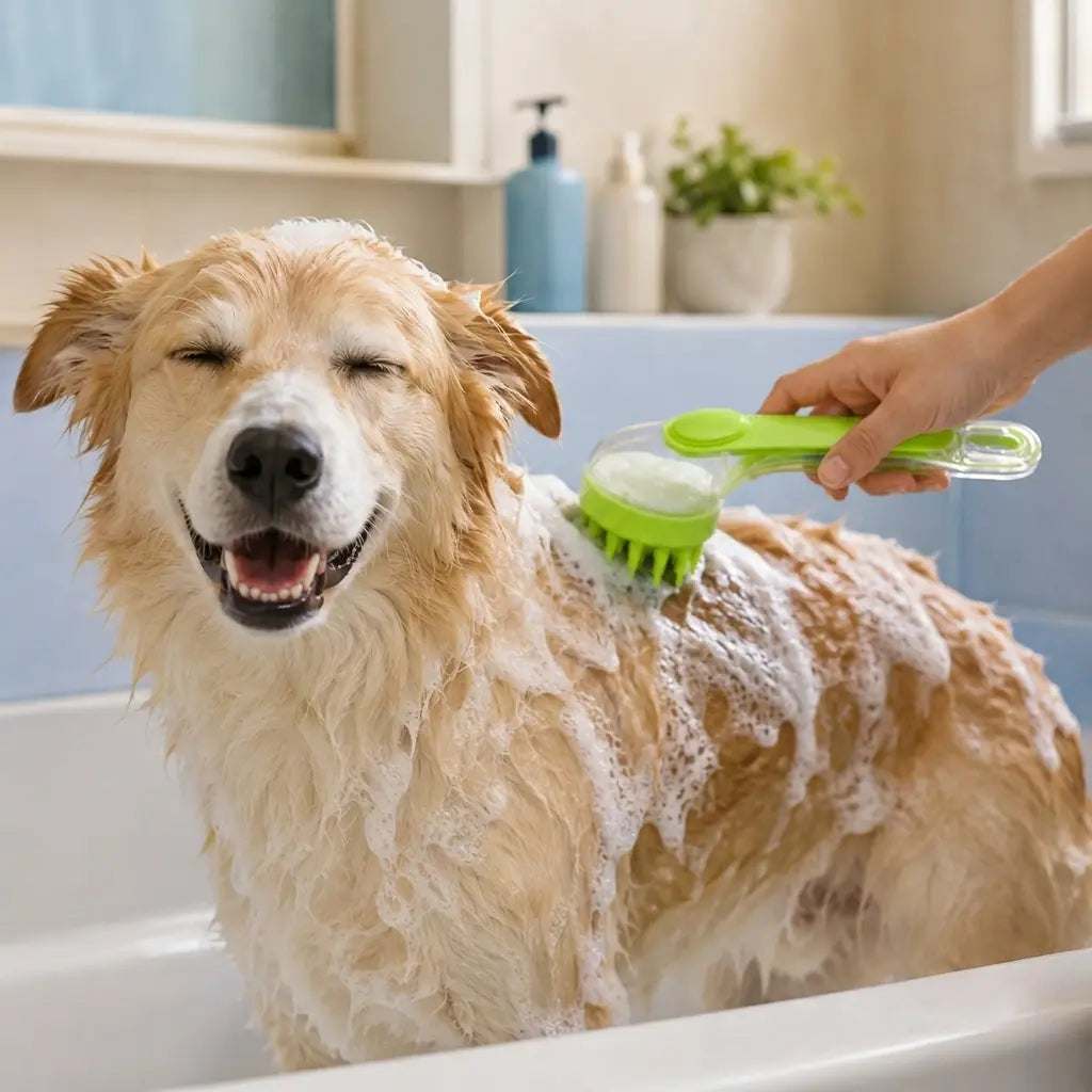 Furavora Bath Shampoo Brush — Shampoo brush green