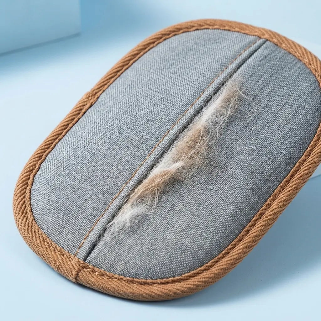 Furavora Deshedding Grooming Mitt — Light brown