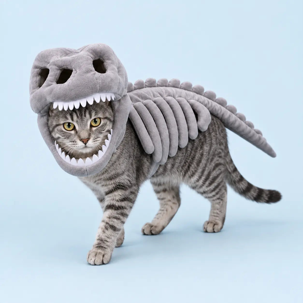 Furavora Dino Skeleton Costume — Grey