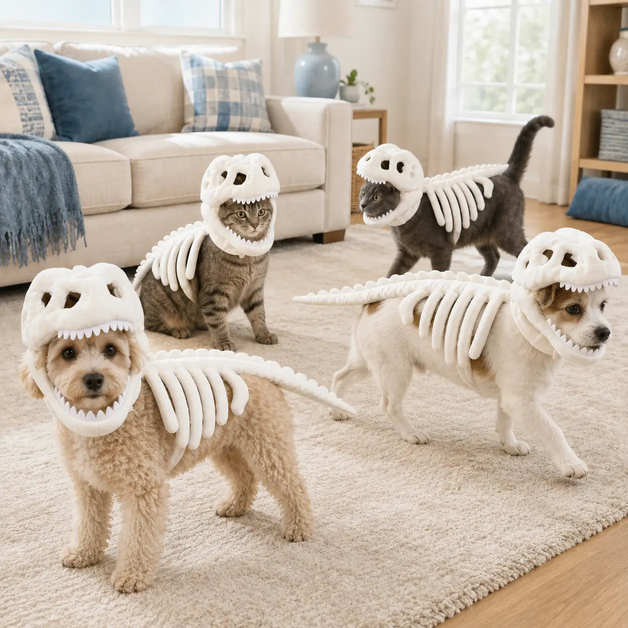 Furavora Dino Skeleton Costume — White