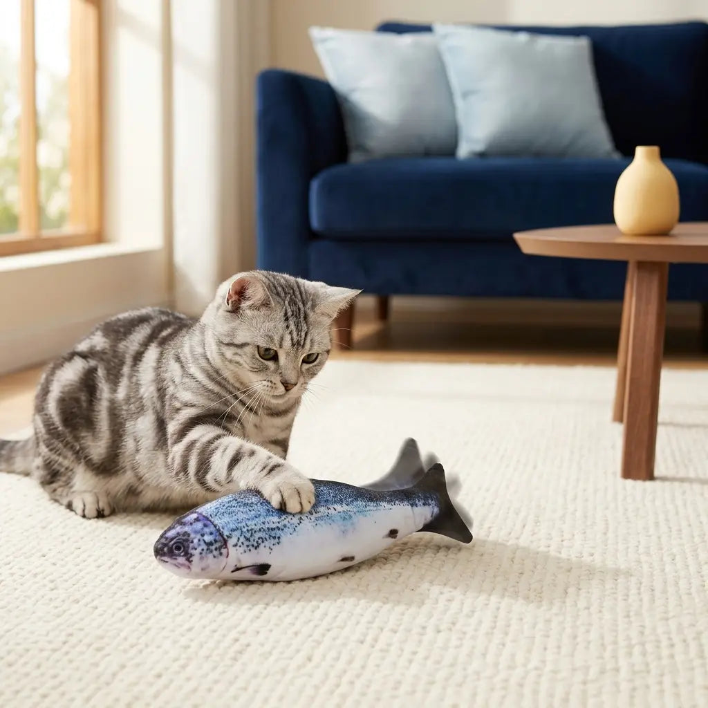 Furavora Flopping Fish Toy — Salmon