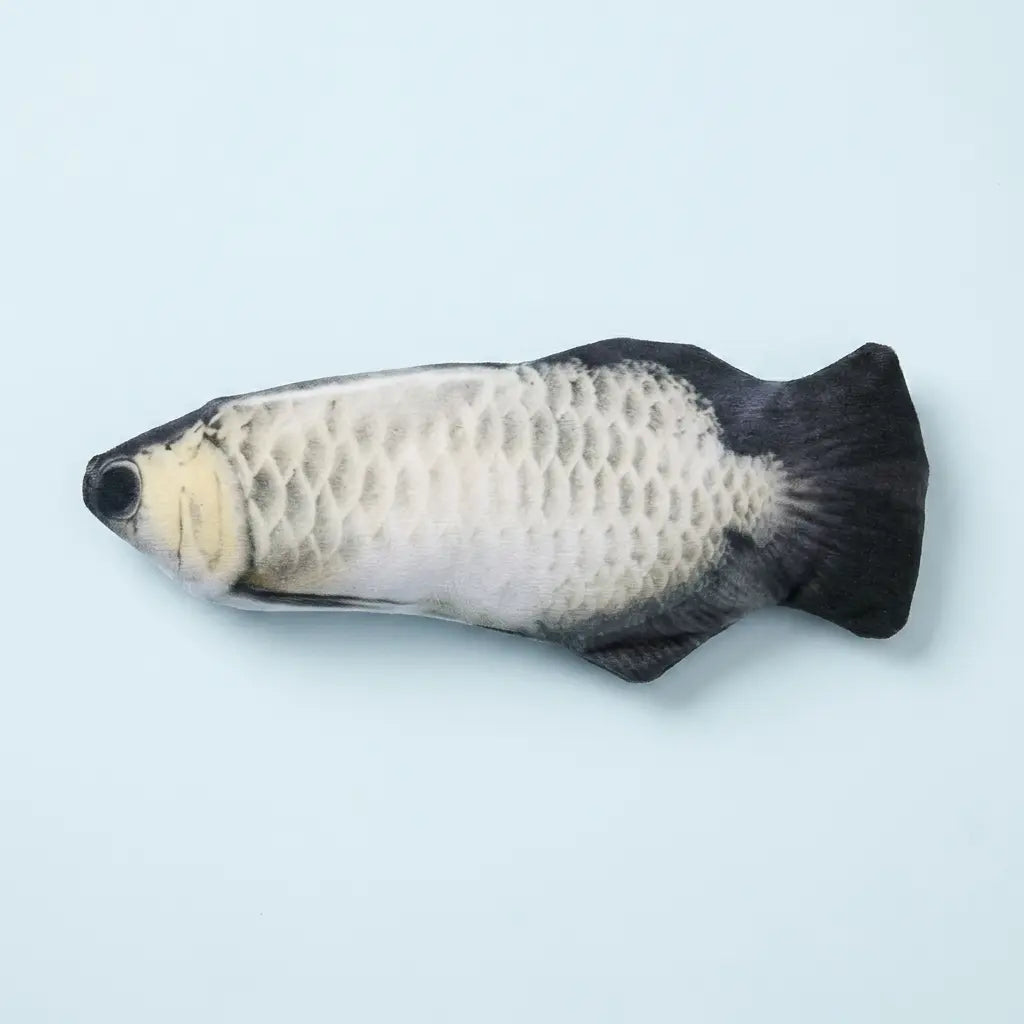 Furavora Flopping Fish Toy — Silver arowana