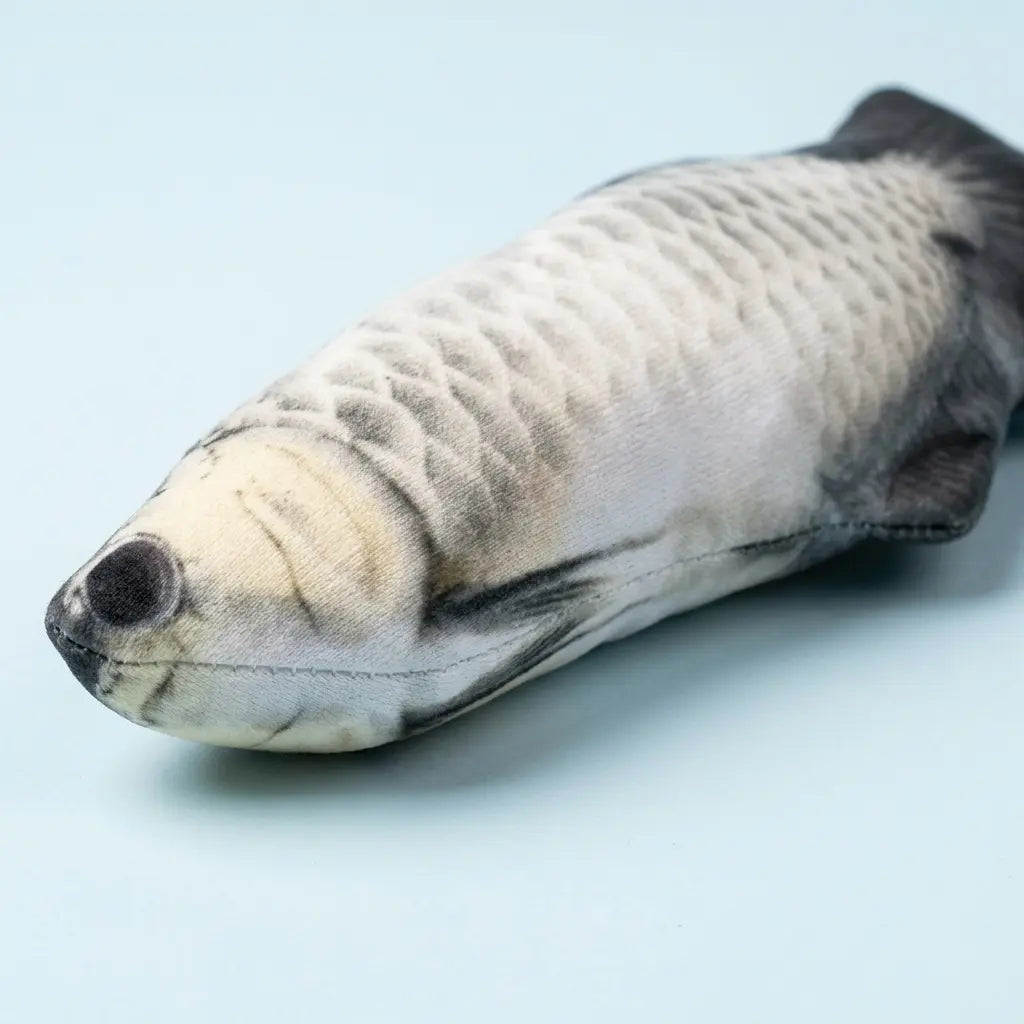 Furavora Flopping Fish Toy — Silver arowana