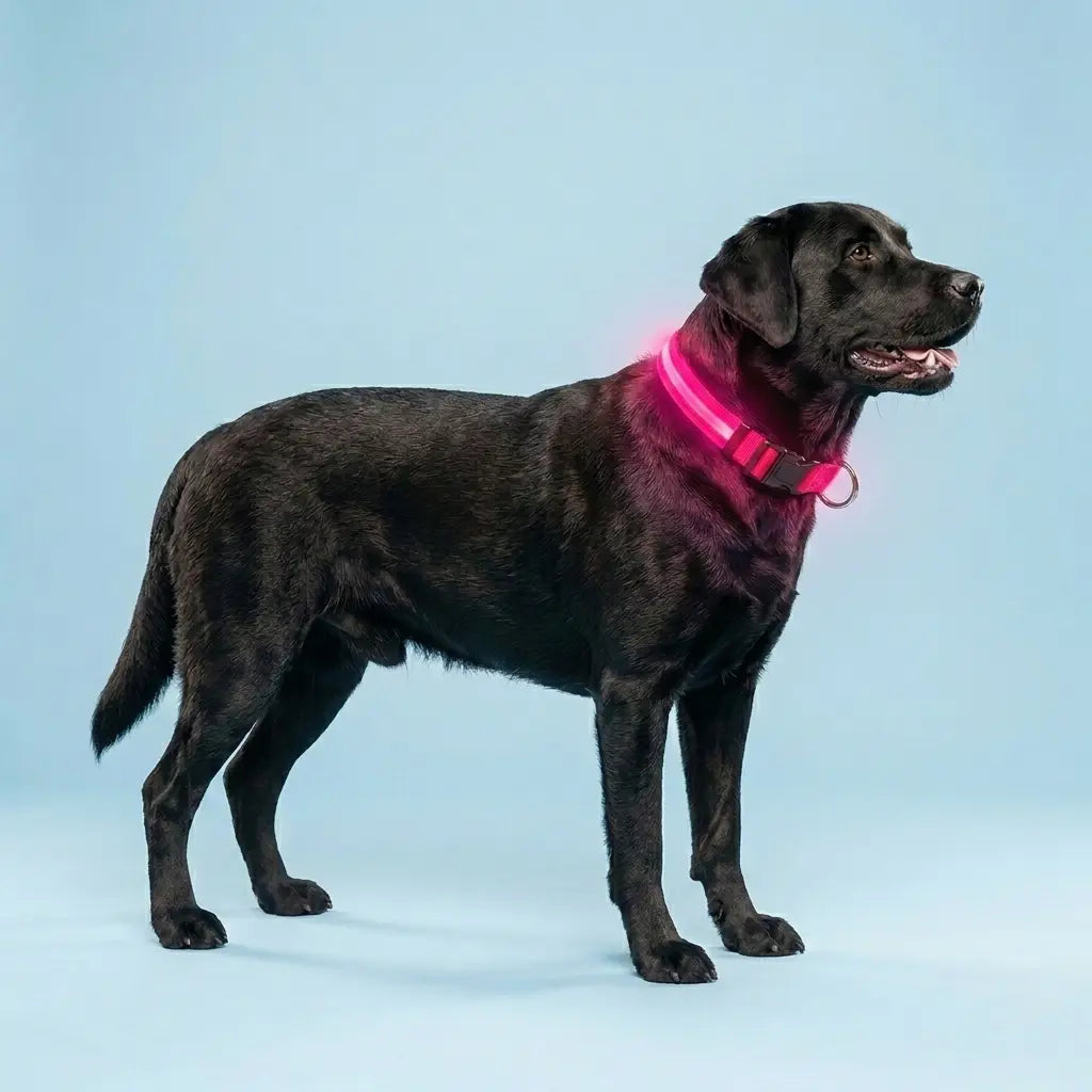 Furavora LED Halo Collar — Hot pink