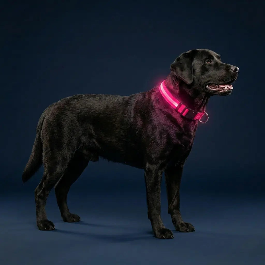 Furavora LED Halo Collar — Hot pink