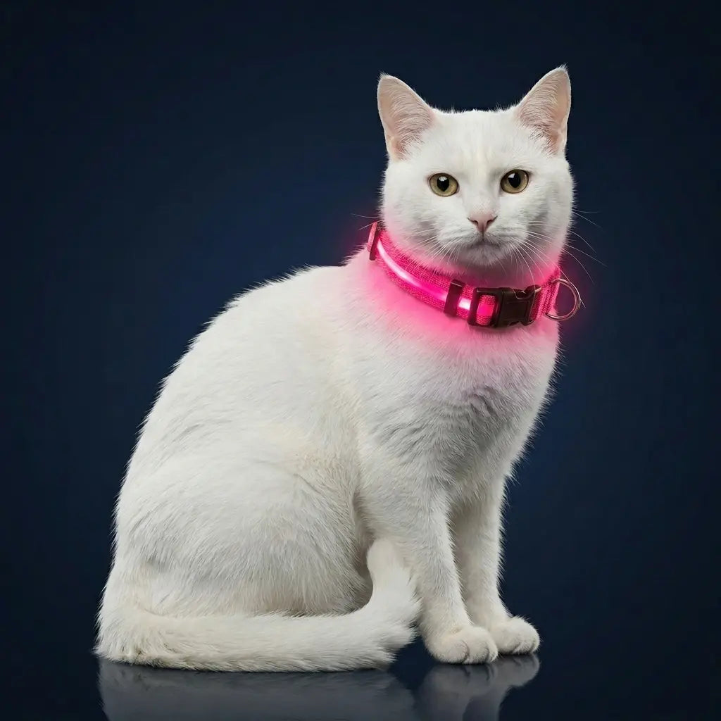 Furavora LED Halo Collar — Hot pink