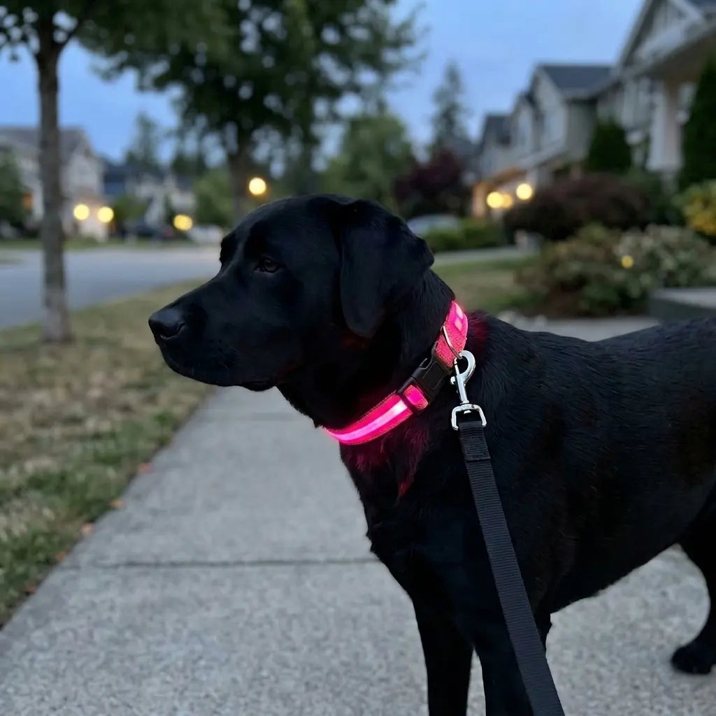 Furavora LED Halo Collar — Hot pink