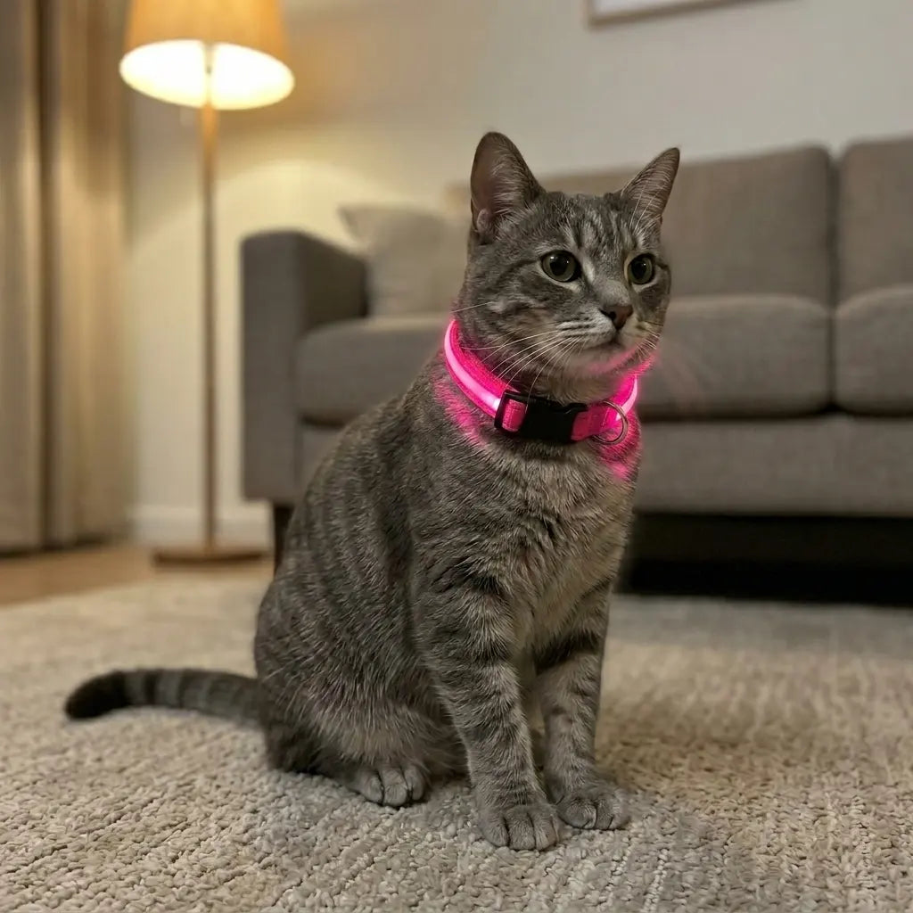 Furavora LED Halo Collar — Hot pink