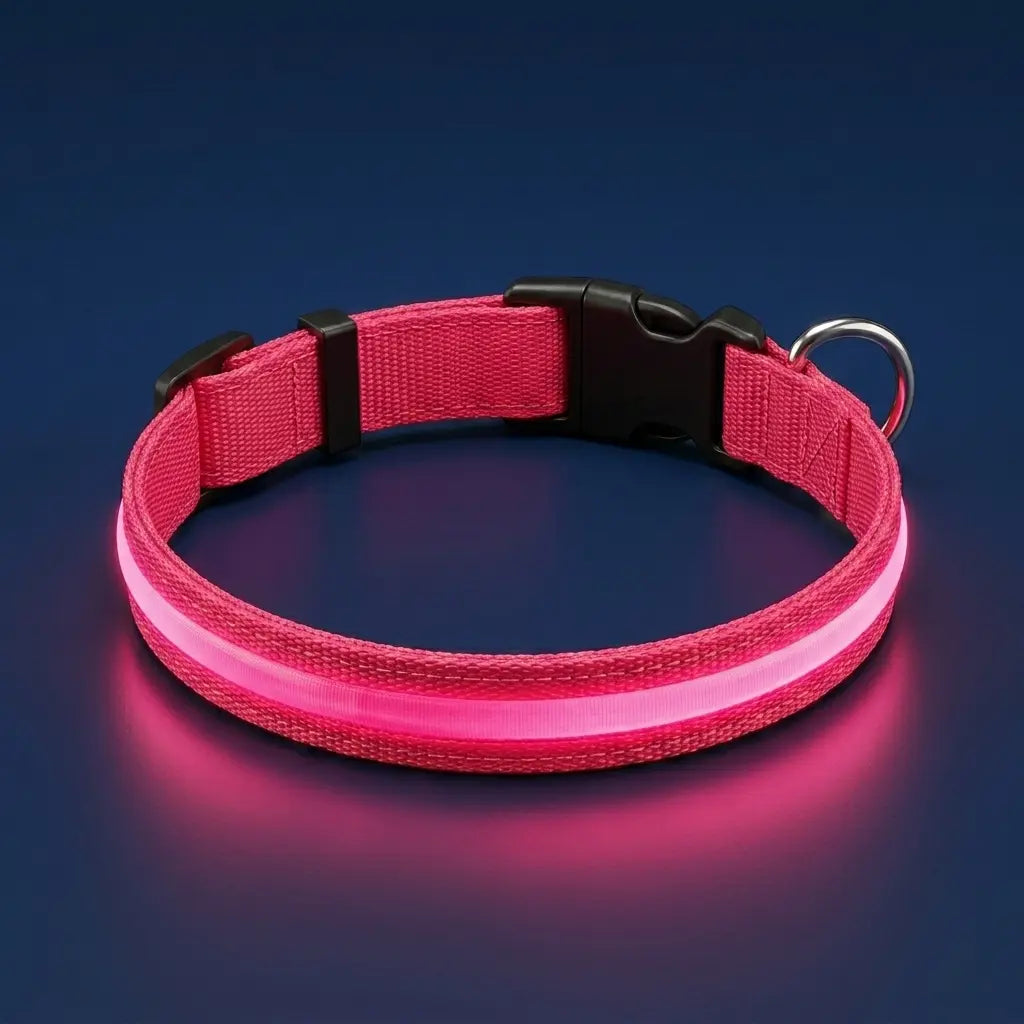 Furavora LED Halo Collar — Hot pink