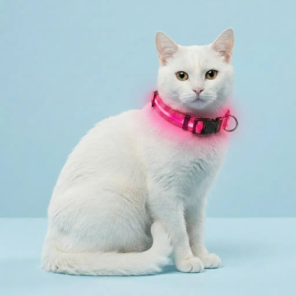 Furavora LED Halo Collar — Hot pink