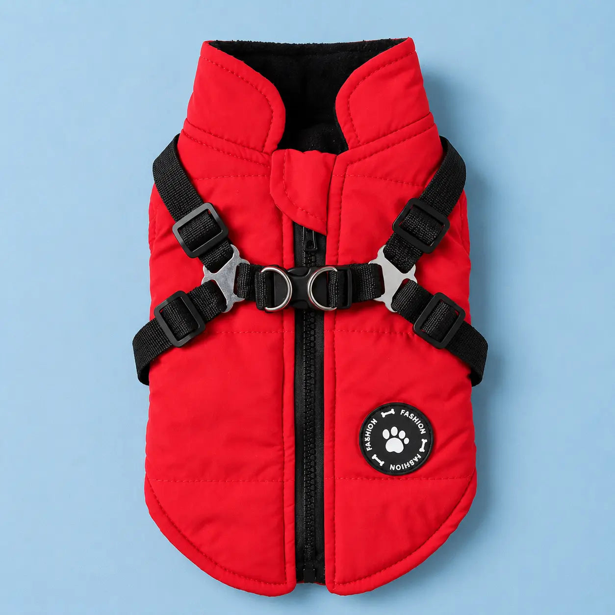 Furavora Quilted Winter Jacket — Red