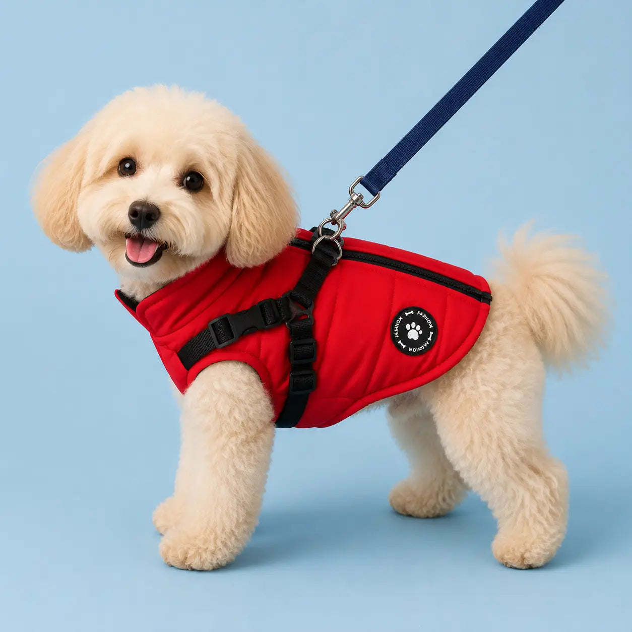 Furavora Quilted Winter Jacket — Red