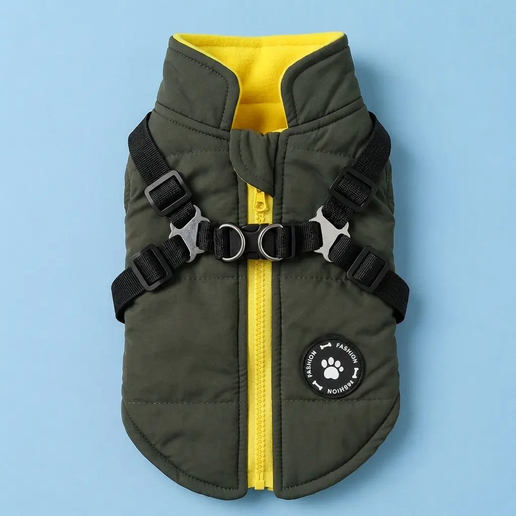 Furavora Quilted Winter Jacket — Green