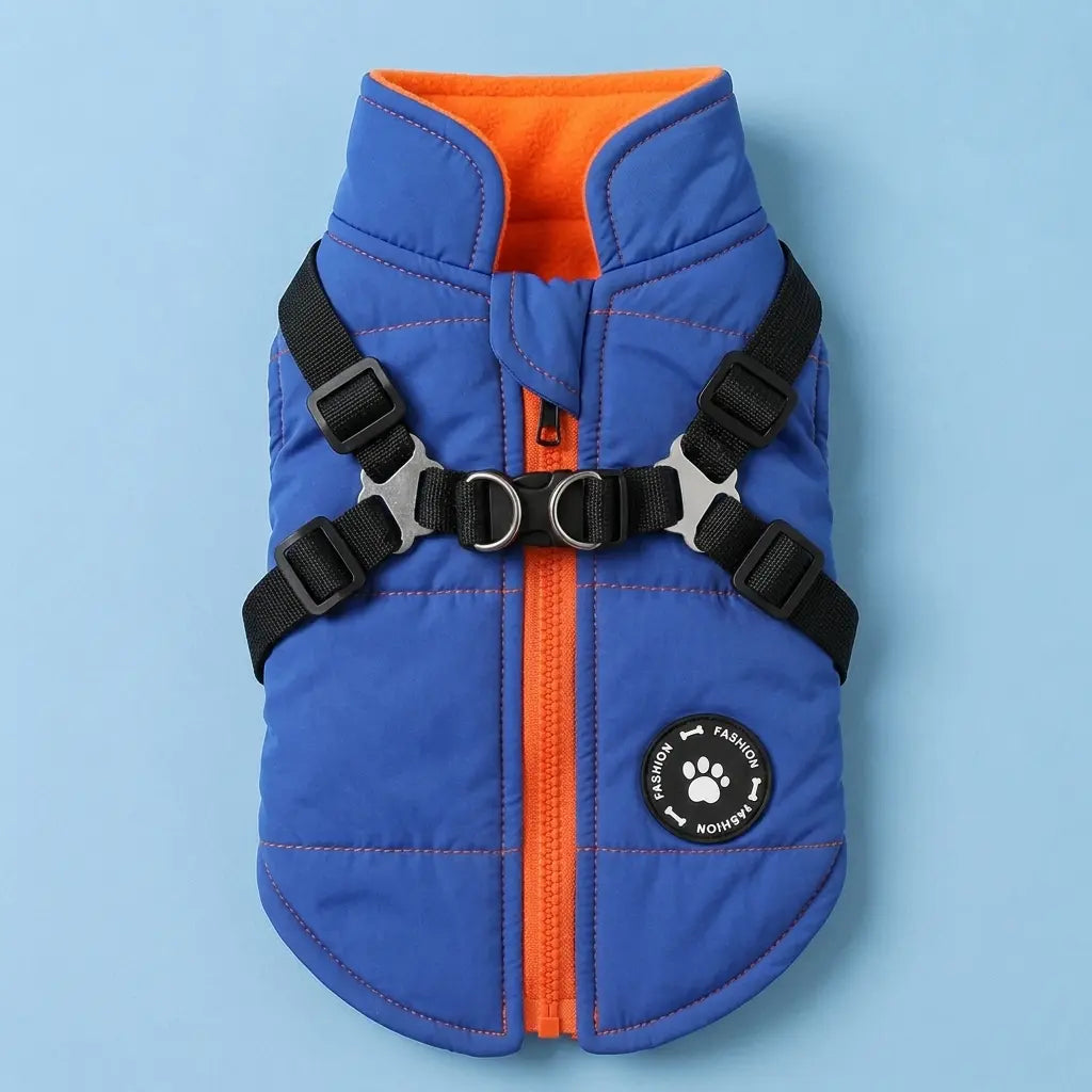 Furavora Quilted Winter Jacket — Blue