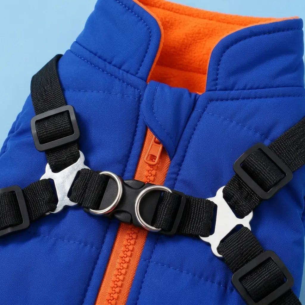 Furavora Quilted Winter Jacket — Blue
