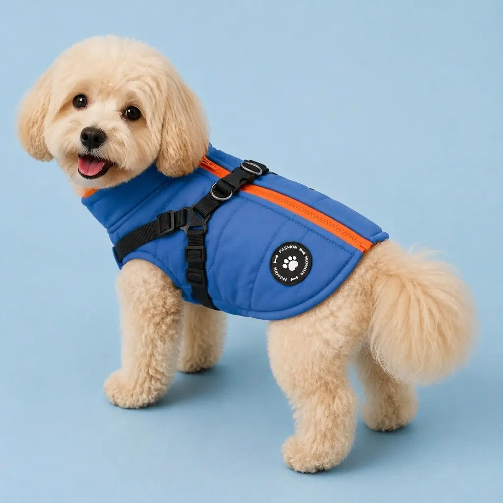 Furavora Quilted Winter Jacket — Blue