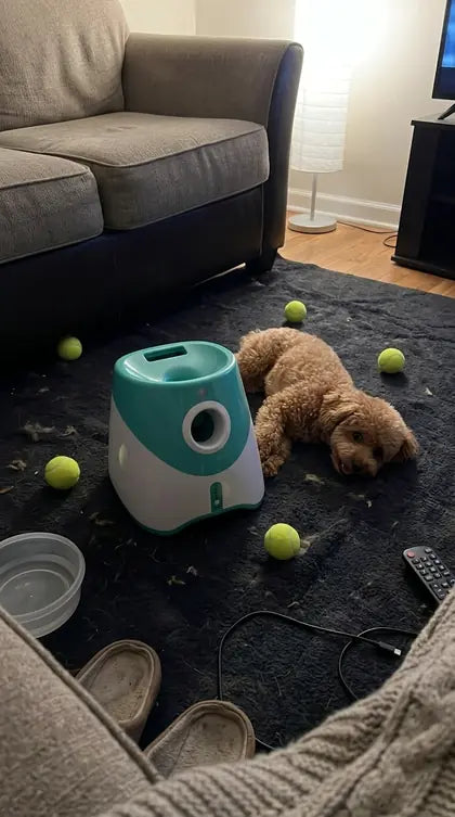 Customer photo featuring Furavora Auto Ball Launcher