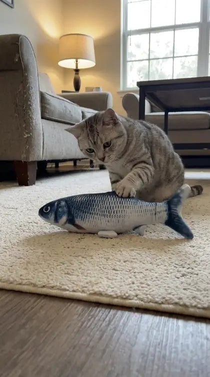 Customer photo featuring Furavora Flopping Fish Toy