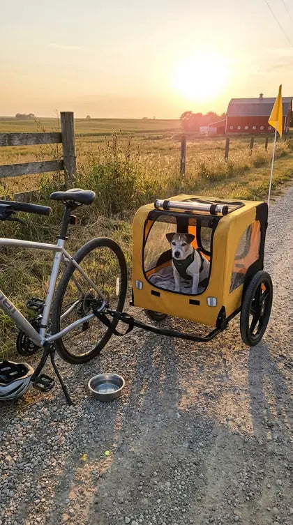 Customer photo featuring Furavora Stroller Bike Trailer