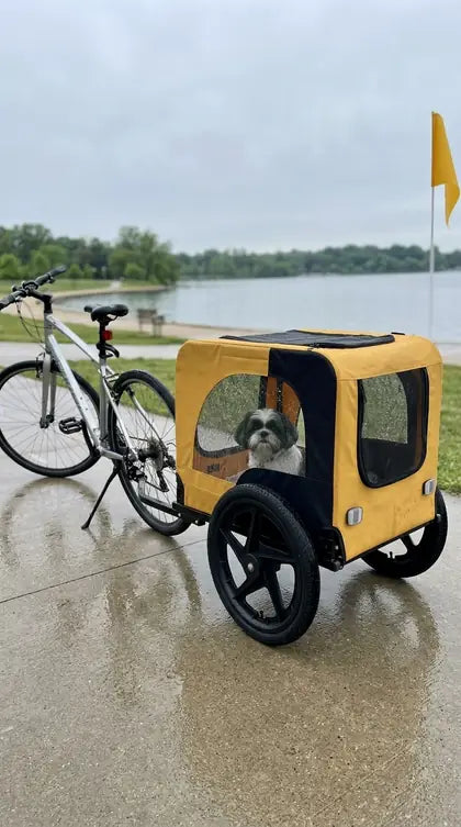 Customer photo featuring Furavora Stroller Bike Trailer